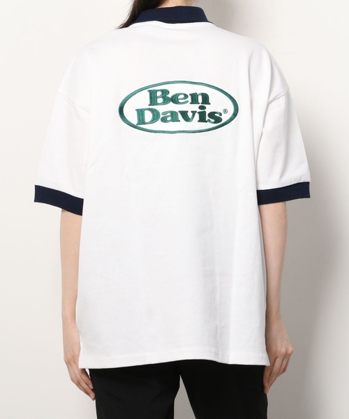 BEN DAVIS(ベンデイビス)の「BEN DAVIS/ベンデイビス ビッグシルエット バックプリント オーバルロゴ ワッペン 刺繍 ポロシャツ(ポロシャツ・メンズ・ホワイト/チャコールグレー/ブラウン系その他/ブルー系その他・M/L/XL)」の5枚目の写真