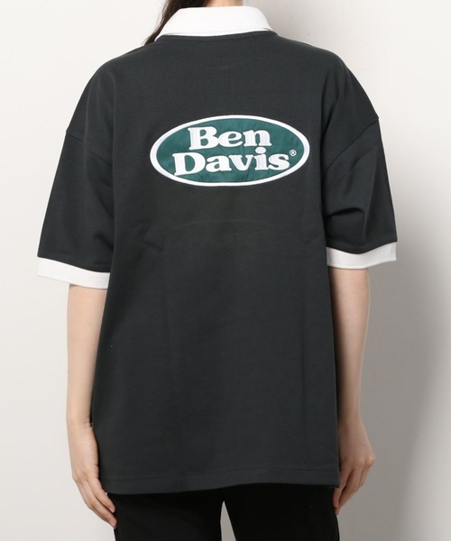 BEN DAVIS(ベンデイビス)の「BEN DAVIS/ベンデイビス ビッグシルエット バックプリント オーバルロゴ ワッペン 刺繍 ポロシャツ(ポロシャツ・メンズ・ホワイト/チャコールグレー/ブラウン系その他/ブルー系その他・M/L/XL)」の6枚目の写真