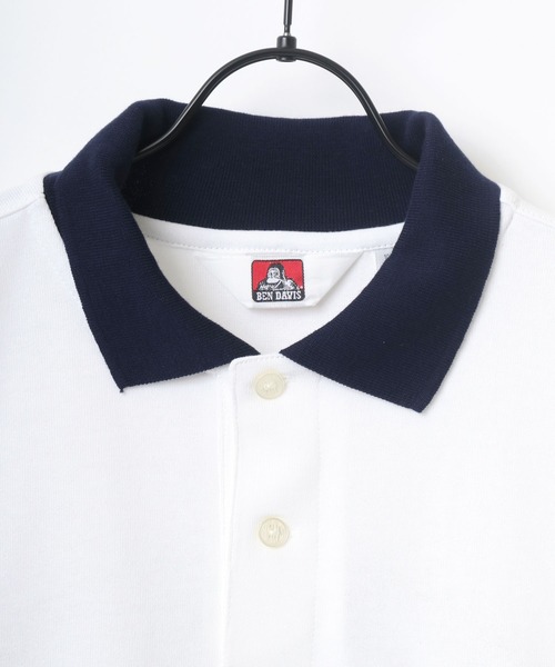 BEN DAVIS(ベンデイビス)の「BEN DAVIS/ベンデイビス ビッグシルエット バックプリント オーバルロゴ ワッペン 刺繍 ポロシャツ(ポロシャツ・メンズ・ホワイト/チャコールグレー/ブラウン系その他/ブルー系その他・M/L/XL)」の14枚目の写真