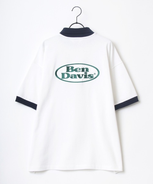 BEN DAVIS(ベンデイビス)の「BEN DAVIS/ベンデイビス ビッグシルエット バックプリント オーバルロゴ ワッペン 刺繍 ポロシャツ(ポロシャツ・メンズ・ホワイト/チャコールグレー/ブラウン系その他/ブルー系その他・M/L/XL)」の16枚目の写真