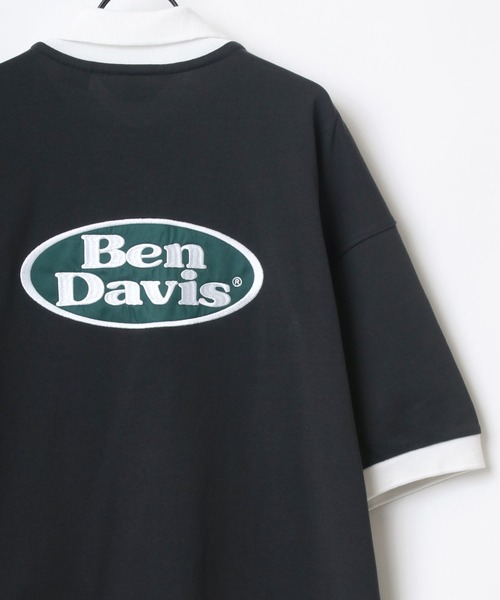 BEN DAVIS(ベンデイビス)の「BEN DAVIS/ベンデイビス ビッグシルエット バックプリント オーバルロゴ ワッペン 刺繍 ポロシャツ(ポロシャツ・メンズ・ホワイト/チャコールグレー/ブラウン系その他/ブルー系その他・M/L/XL)」の11枚目の写真