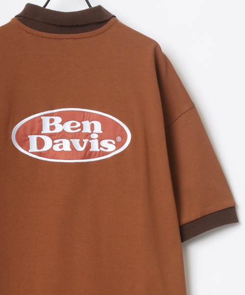 BEN DAVIS(ベンデイビス)の「BEN DAVIS/ベンデイビス ビッグシルエット バックプリント オーバルロゴ ワッペン 刺繍 ポロシャツ(ポロシャツ・メンズ・ホワイト/チャコールグレー/ブラウン系その他/ブルー系その他・M/L/XL)」の12枚目の写真