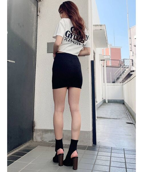 GYDA（ジェイダ）の「Call My GYDIES BIG Tシャツ（Tシャツ/カットソー・レディース・チャコールグレー/ライトグレー/オフホワイト・FREE）」の11枚目の写真