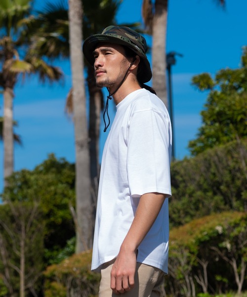 Blue Standard （ブルースタンダード）の「【BLUE STANDARD/ブルースタンダード】汗染みの目立ちにくいゼロステイン　汗シミ防止加工 ビッグシルエットTシャツ ルーズT（Tシャツ/カットソー・メンズ・オリーブ/ピンク系その他/ネイビー/ホワイト/ブラック/ベージュ/ダークグリーン/サックスブルー・LARGE/X-LARGE/MEDIUM/SMALL）」の15枚目の写真