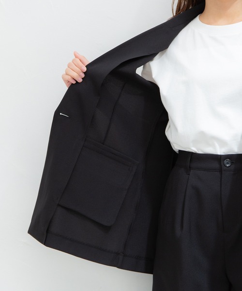 Honeys(ハニーズ)の「シングル釦テーラーベスト(ベスト・レディース・ブラック/ネイビー/ライトベージュ/ダークベージュ・LL/M/L)」の5枚目の写真