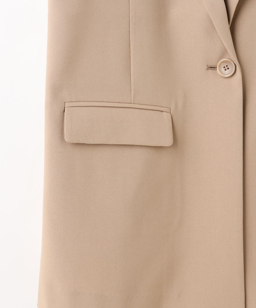 Honeys(ハニーズ)の「シングル釦テーラーベスト(ベスト・レディース・ブラック/ネイビー/ライトベージュ/ダークベージュ・LL/M/L)」の7枚目の写真