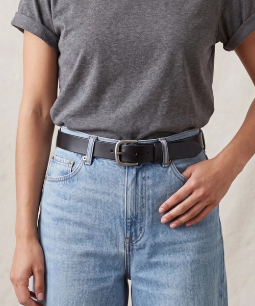 TORY LEATHER(トリーレザー)の「『TORY LEATHER』PLAIN BELTS WITH SQUARE TYPE BUCKLE IN BRASS OR NICKEL(ベルト・レディース・ブラック/ブラウン系・30inch/28inch/34inch/32inch)」の11枚目の写真