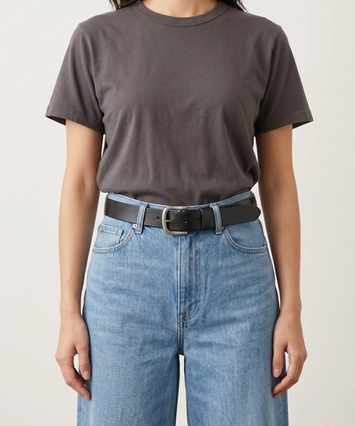 TORY LEATHER(トリーレザー)の「『TORY LEATHER』PLAIN BELTS WITH SQUARE TYPE BUCKLE IN BRASS OR NICKEL(ベルト・レディース・ブラック/ブラウン系・30inch/28inch/34inch/32inch)」の10枚目の写真
