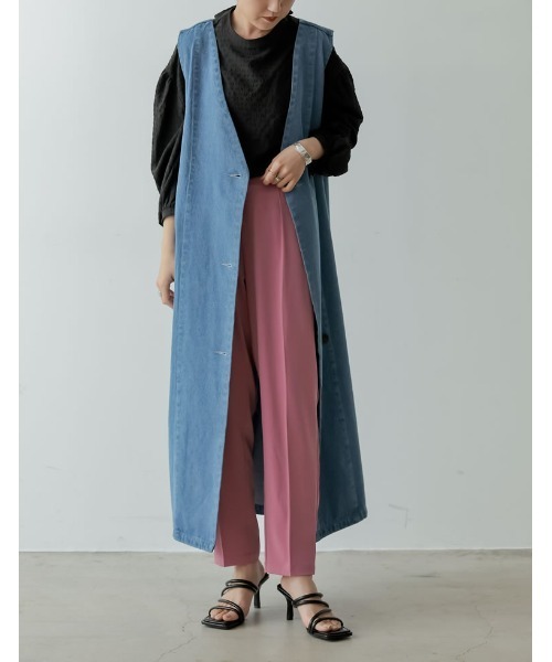 Re:EDIT（リエディ）の「[大きいサイズ有]スクエアトゥメニーストラップヒールサンダル（サンダル・レディース・ホワイト/ブラック/ベージュ/ライム/オレンジ・SMALL/X-LARGE/MEDIUM/XX-LARGE/LARGE）」の7枚目の写真