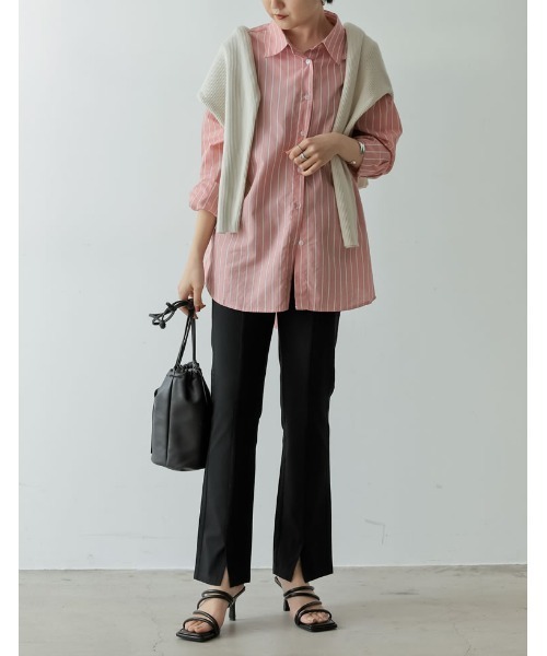 Re:EDIT（リエディ）の「[大きいサイズ有]スクエアトゥメニーストラップヒールサンダル（サンダル・レディース・ホワイト/ブラック/ベージュ/ライム/オレンジ・SMALL/X-LARGE/MEDIUM/XX-LARGE/LARGE）」の10枚目の写真