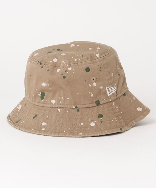 NEW ERA(ニューエラ)の「NEW ERA/ニューエラ Kid's バケット01 カーキスプラッシュプリント 13058970(ハット・キッズ・ベージュ・57㎝/54㎝)」の1枚目の写真