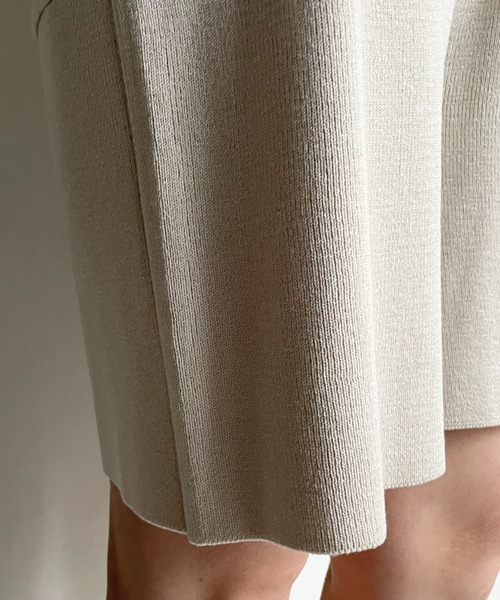 DouDou(ドゥドゥ)の「ニットベスト+ニットハーフパンツ セット(つなぎ/オールインワン・レディース・ベージュ/ブラック・FREE)」の14枚目の写真