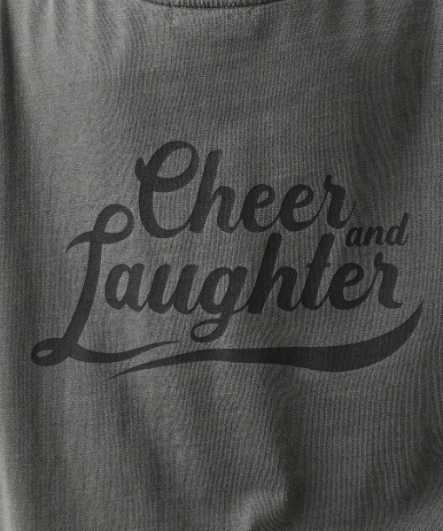 RODEO CROWNS WIDE BOWL（ロデオクラウンズワイドボウル）の「ピグメントメッセージチュニックワンピース（ワンピース・レディース・チャコールグレー/オフホワイト/ライトイエロー・FREE）」の15枚目の写真