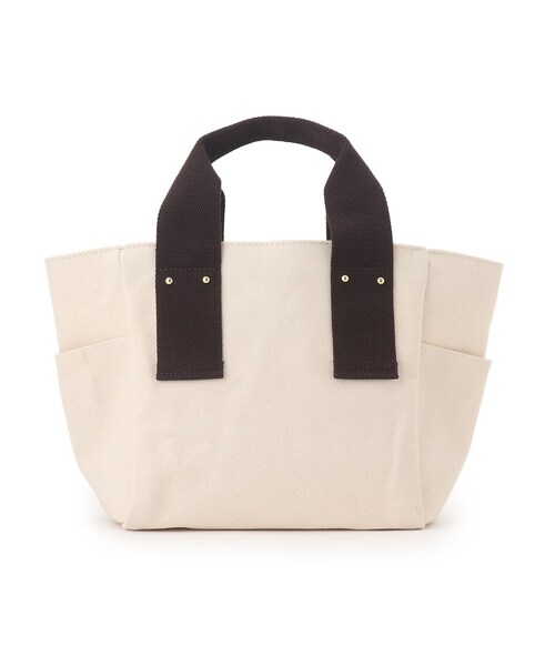 SHOO・LA・RUE（シューラルー）の「◆【目隠しフラップ】キャンバストート（トートバッグ・レディース・ダークグリーン/グレー/イエロー/ブルー/ナチュラル/ピンク系・00）」の3枚目の写真