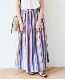 le.coeur blanc | マルチストライプギャザースカート(スカート)