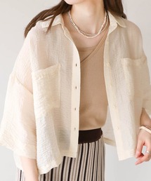 Bab | シアーショートシャツブラウス(シャツ/ブラウス)