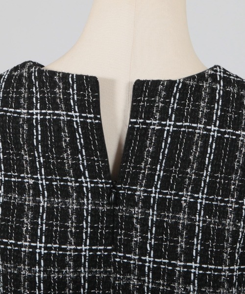 Julia Boutique（ジュリアブティック）の「異素材ペプラムトップス/22110（Tシャツ/カットソー・レディース・ホワイト/ブラック・ONE）」の18枚目の写真