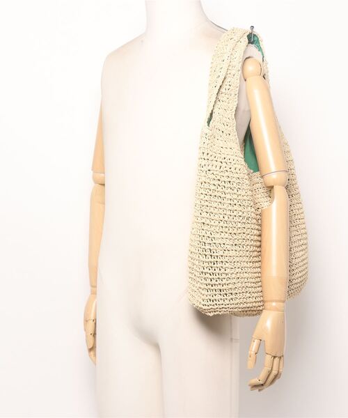 TINA：JOJUN（ティーナジョジュン）の「ペーパー ラウンドバッグ TINA：JOJUN（かごバッグ・レディース・ベージュ系その他・F）」の9枚目の写真