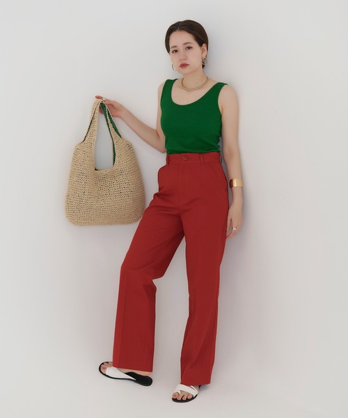 TINA：JOJUN（ティーナジョジュン）の「ペーパー ラウンドバッグ TINA：JOJUN（かごバッグ・レディース・ベージュ系その他・F）」の2枚目の写真