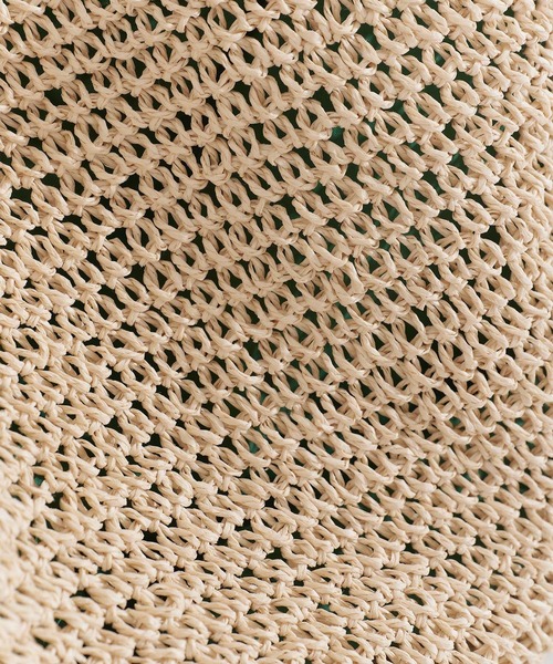 TINA：JOJUN（ティーナジョジュン）の「ペーパー ラウンドバッグ TINA：JOJUN（かごバッグ・レディース・ベージュ系その他・F）」の4枚目の写真