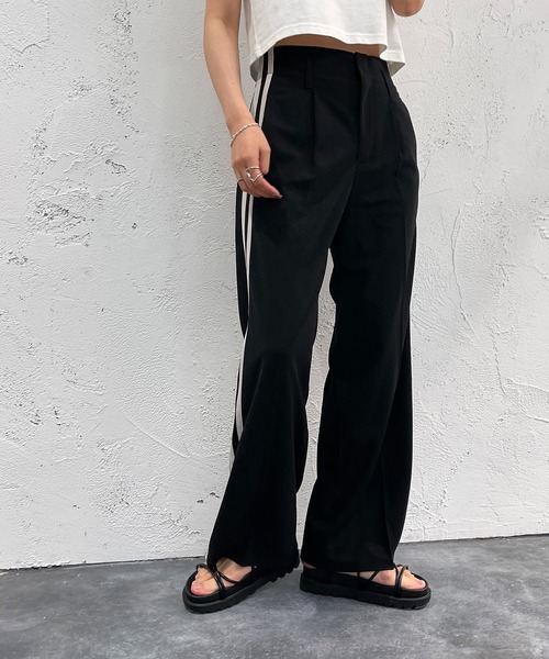 apres jour mignon(アプレジュールミニョン)の「ラインパンツ【ZOZOTOWN限定アイテム】(その他パンツ・レディース・ピンク/ブルー/ブラック・MEDIUM/SMALL/X-LARGE)」の7枚目の写真