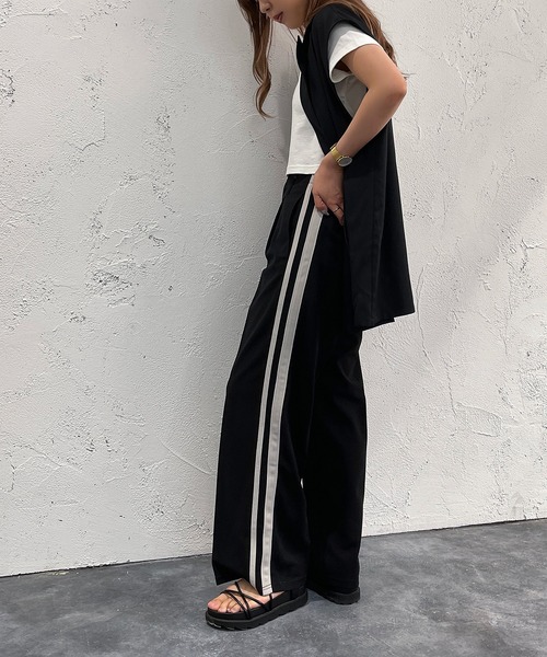 apres jour mignon(アプレジュールミニョン)の「ラインパンツ【ZOZOTOWN限定アイテム】(その他パンツ・レディース・ピンク/ブルー/ブラック・MEDIUM/SMALL/X-LARGE)」の20枚目の写真