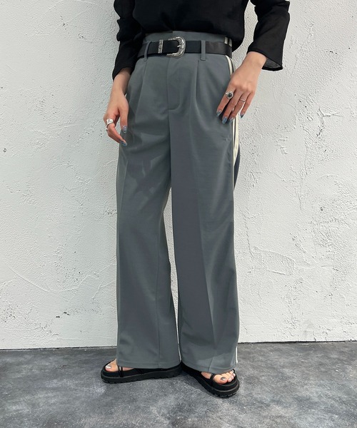 apres jour mignon(アプレジュールミニョン)の「ラインパンツ【ZOZOTOWN限定アイテム】(その他パンツ・レディース・ピンク/ブルー/ブラック・MEDIUM/SMALL/X-LARGE)」の22枚目の写真