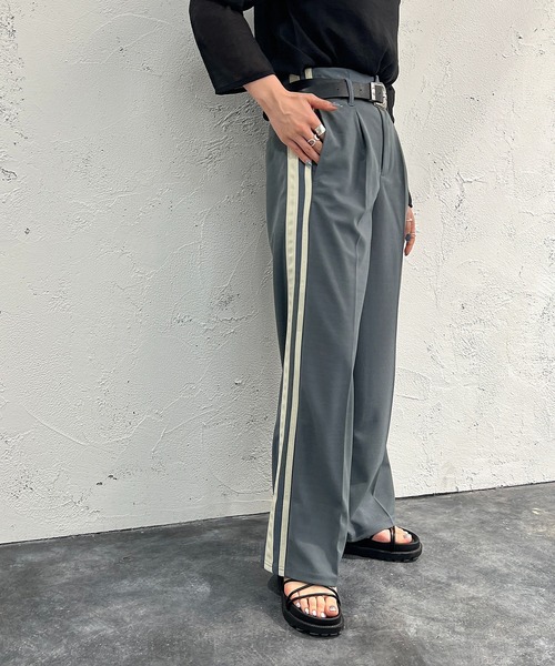 apres jour mignon(アプレジュールミニョン)の「ラインパンツ【ZOZOTOWN限定アイテム】(その他パンツ・レディース・ピンク/ブルー/ブラック・MEDIUM/SMALL/X-LARGE)」の8枚目の写真