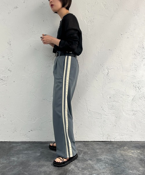 apres jour mignon(アプレジュールミニョン)の「ラインパンツ【ZOZOTOWN限定アイテム】(その他パンツ・レディース・ピンク/ブルー/ブラック・MEDIUM/SMALL/X-LARGE)」の19枚目の写真