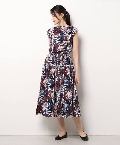 PREFERIR（プレフェリール）の「【Feliz】エスニック プリント 美人 マキシ丈ワンピース.（ワンピース・レディース・ネイビー/イエロー・MEDIUM/LARGE/SMALL）」の13枚目の写真