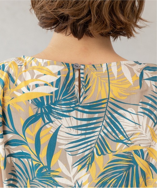 PREFERIR（プレフェリール）の「【Feliz】エスニック プリント 美人 マキシ丈ワンピース.（ワンピース・レディース・ネイビー/イエロー・MEDIUM/LARGE/SMALL）」の15枚目の写真