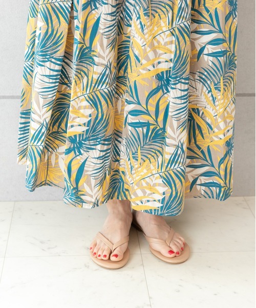 PREFERIR（プレフェリール）の「【Feliz】エスニック プリント 美人 マキシ丈ワンピース.（ワンピース・レディース・ネイビー/イエロー・MEDIUM/LARGE/SMALL）」の22枚目の写真