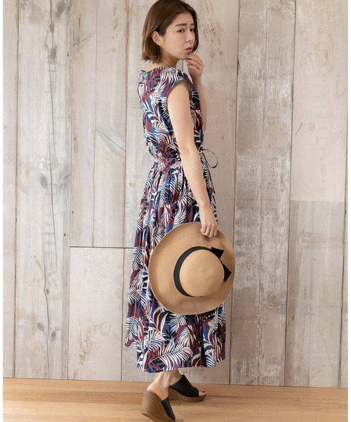 IENA maison リネンフリンジワンピース マキシ丈 ネイビー 近年モデル IENA（イエナ）の「maison リネンフリンジワンピース◇（）」 - WEAR