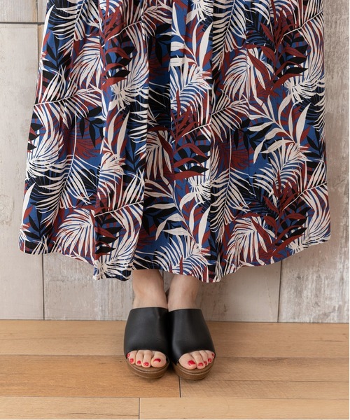 セール】【Feliz】エスニック プリント 美人 マキシ丈ワンピース