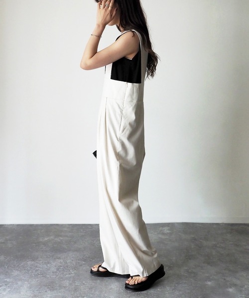 Riberry（リベリー）の「ハイウエストサロペット（サロペット/オーバーオール・レディース・グリーン/ライトブラウン/キナリ・MEDIUM）」の11枚目の写真