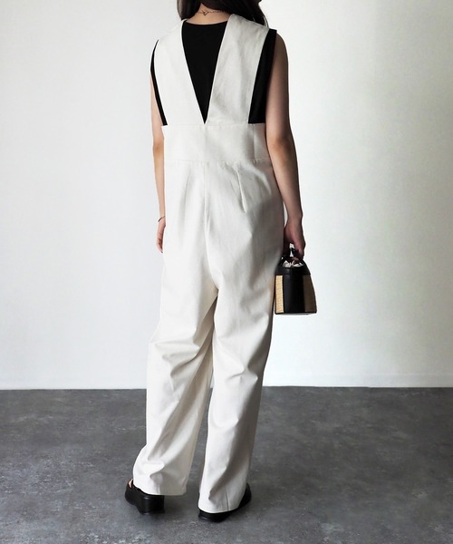 Riberry（リベリー）の「ハイウエストサロペット（サロペット/オーバーオール・レディース・グリーン/ライトブラウン/キナリ・MEDIUM）」の15枚目の写真