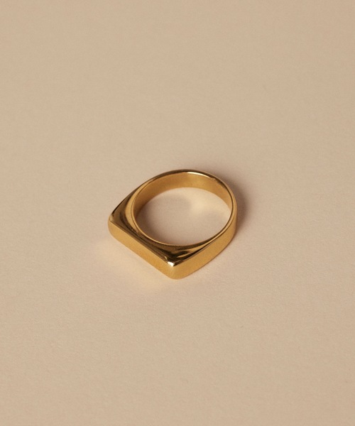 CENE（セネ）の「【CENE】セネ/ [ゴールド]ボックスリング（リング・レディース・ゴールド・#11/#13）」の4枚目の写真
