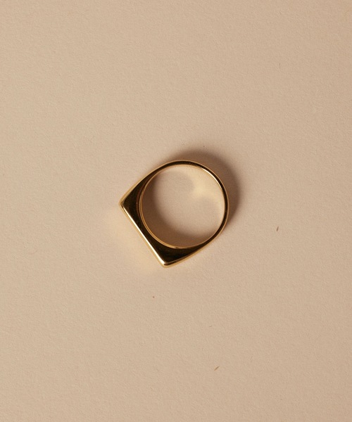 CENE（セネ）の「【CENE】セネ/ [ゴールド]ボックスリング（リング・レディース・ゴールド・#11/#13）」の5枚目の写真