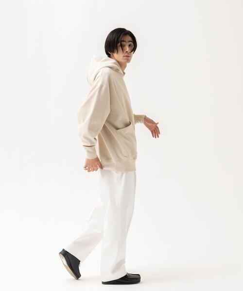 CITEN（シテン）の「＜CITEN＞ヒュージ スウェット フーディー パーカー（パーカー・メンズ・ブラック/グレー/オフホワイト/ナチュラル/ネイビー・M/L）」の9枚目の写真