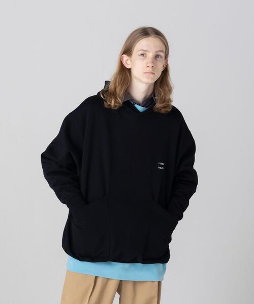 CITEN（シテン）の「＜CITEN＞ヒュージ スウェット フーディー パーカー（パーカー・メンズ・ブラック/グレー/オフホワイト/ナチュラル/ネイビー・M/L）」の14枚目の写真