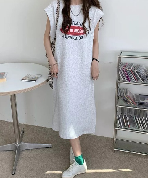 Auntie Rosa(アンティローザ)の「スウェットロングワンピース(ワンピース・レディース・グレー・FREE)」の5枚目の写真