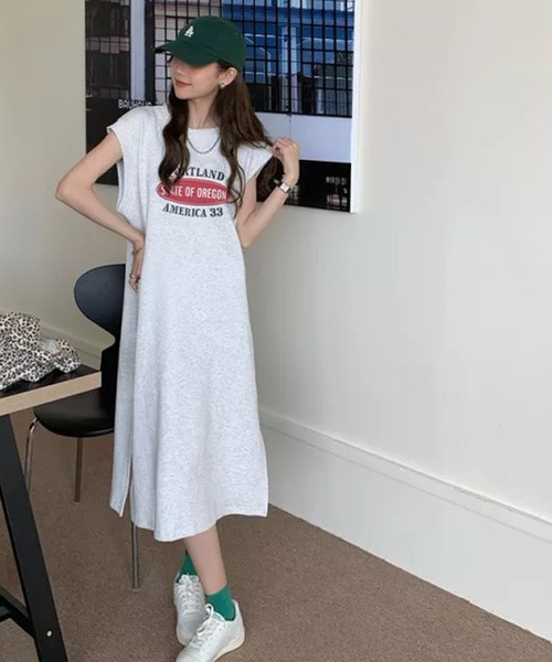 Auntie Rosa(アンティローザ)の「スウェットロングワンピース(ワンピース・レディース・グレー・FREE)」の8枚目の写真