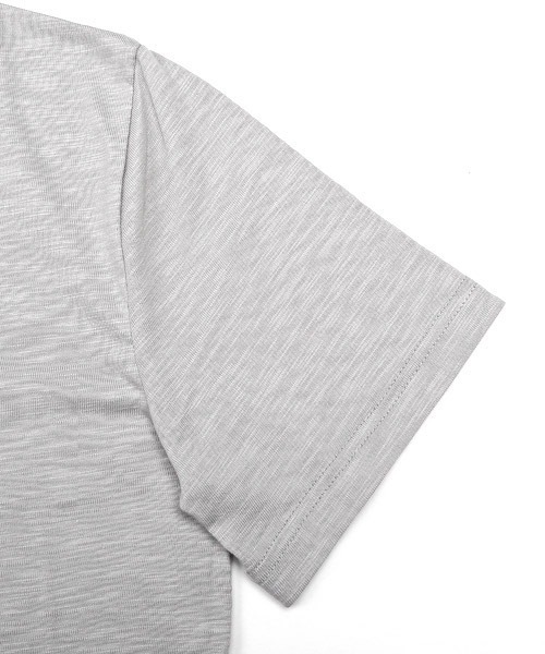 LUXSTYLE(ラグスタイル)の「スラブ天竺ヘンリーネック半袖Tシャツ(Tシャツ/カットソー・メンズ・ホワイト/ブラック/ネイビー/グレー/ライトピンク・M/L/XL)」の20枚目の写真