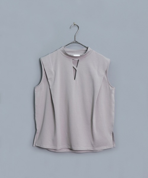 &g'aime（アンジェム）の「【&g’aime】センターラインショルダータックTシャツ（Tシャツ/カットソー・レディース・ホワイト/ブラック/グレー・FREE）」の17枚目の写真