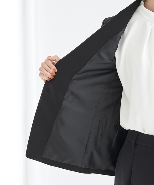 ROPE' PICNIC（ロペピクニック）の「【360°ウルトラストレッチ】セットアップ対応/テーラードジャケット【一部店舗限定34-42サイズ】（テーラードジャケット・レディース・ブラック/ネイビー/イエロー系その他3・40/38/36）」の4枚目の写真