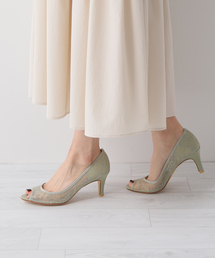 LE TALON（ルタロン）の「7cmチュールレースオープントゥパンプス（パンプス）」