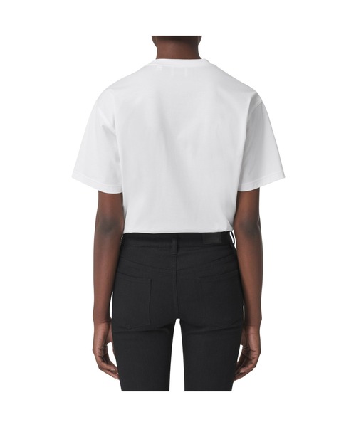 BURBERRY(バーバリー)の「チェックポケット コットン オーバ―サイズTシャツ(Tシャツ/カットソー・レディース・ホワイト・S/XS/XXS)」の4枚目の写真