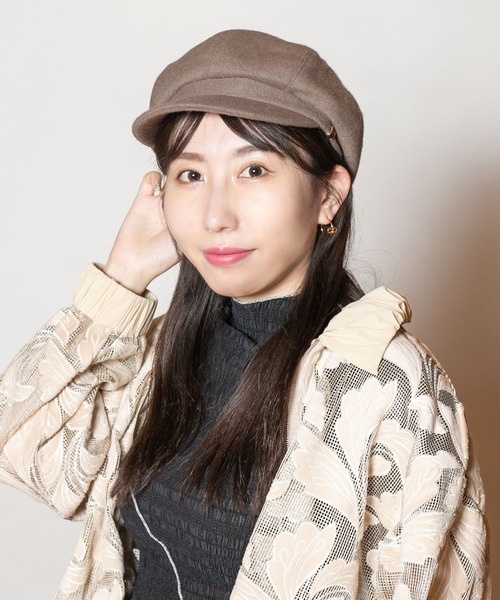 CA4LA(カシラ)の「MINI RESCWOOL(キャスケット・レディース・ブラウン/ピンク/ブラック・ONESIZE)」の2枚目の写真