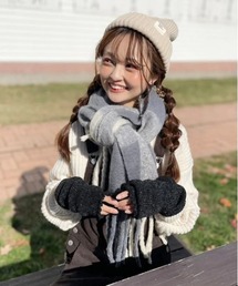 StyleSea | チェックフリンジマフラー(マフラー)