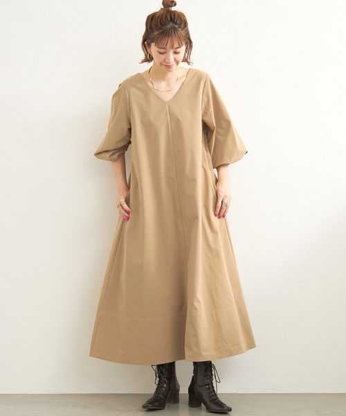 Vネック ボリュームスリーブワンピース ワンピース Simplicite シンプリシテェ のファッション通販 Zozotown Vネック ボリュームスリーブワンピース ワンピース Simplicite シンプリシテェ のファッション通販 Zozotown